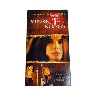 Murder by Numbers Vintage Thriller VHS Tape 2002 R u Sandra Bullock Ben Chaplin